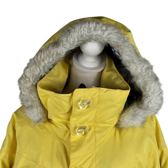 OAKLEY Gretchen Bleiler Signature Series Yellow Snow Ski Coat Size XS - Picture 8 of 10
